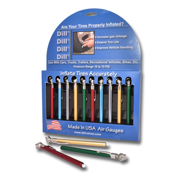 Tire Gauge Display Pack Passenger 10-75 PSI PKG/10 - Storage